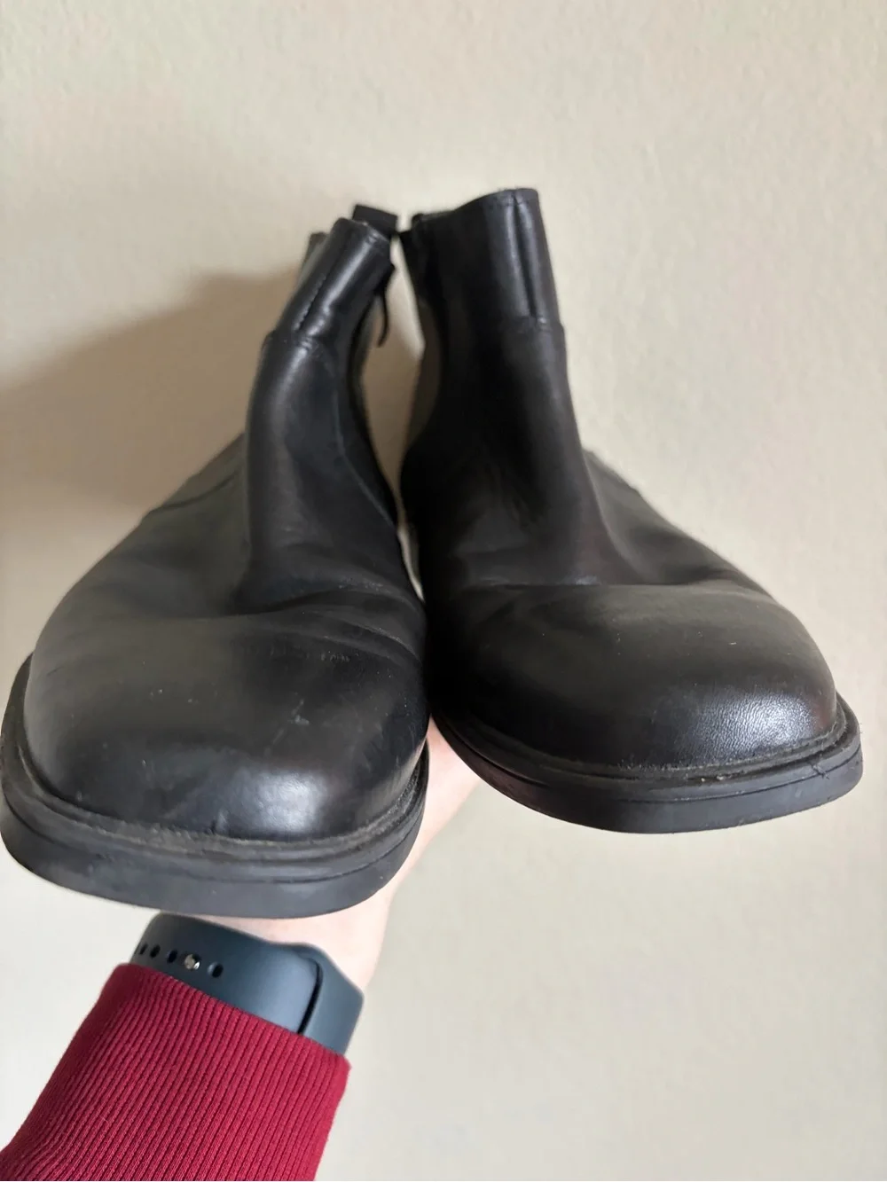 Clarks Men’s‎ black waterproof leather boots size 7.5M
